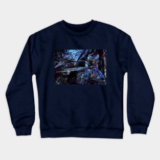 Blue Rock Crystal Burst Crewneck Sweatshirt